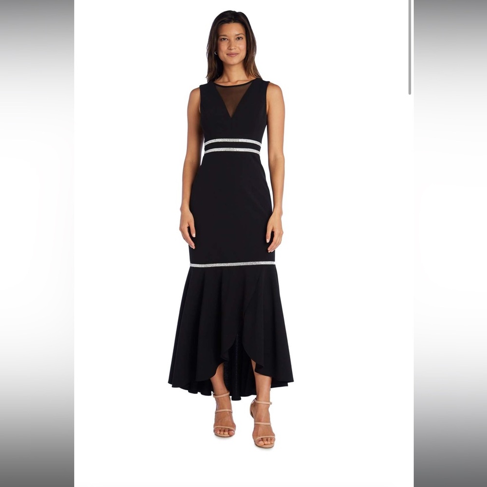 High Low Fishtail Skirt Evening Dress